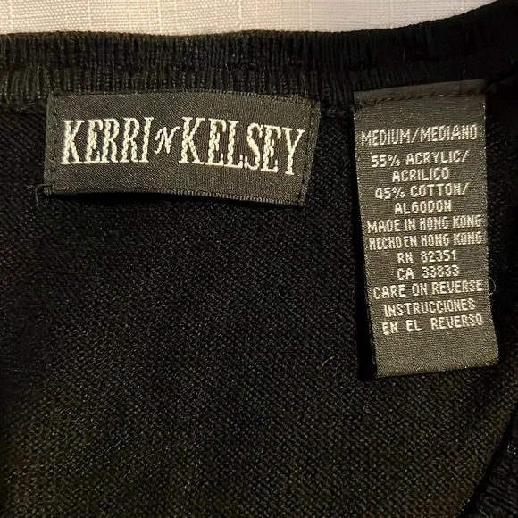 Cardigans~2~Periwinkle & Black / Kerri n Kelsey - Picture 7 of 12